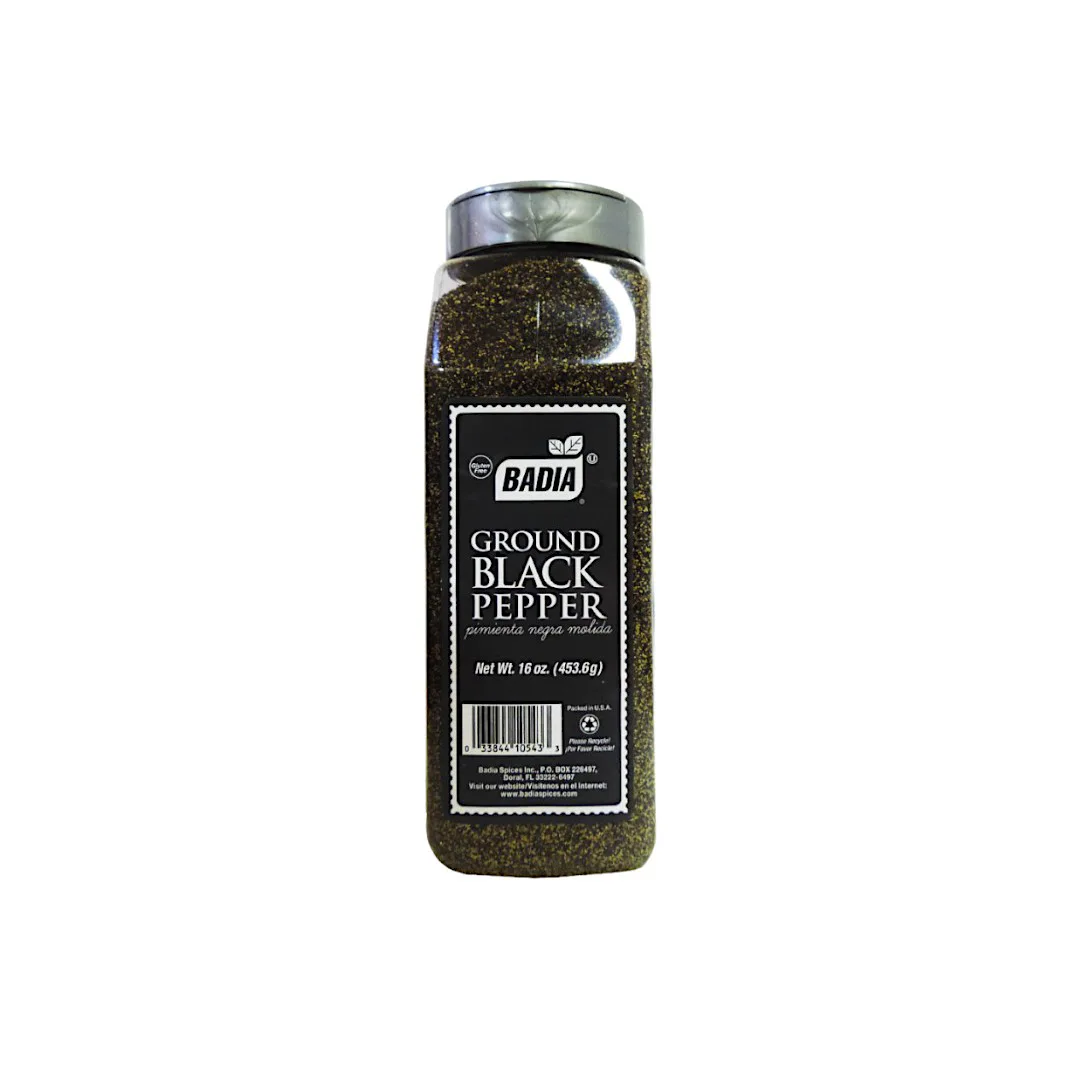 PIMIENTA NEGRA MOLIDA BADIA x 16 OZ