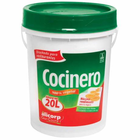 Aceite Vegetal COCINERO Balde x 20 Lt