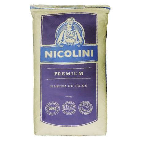 HARINA DE TRIGO NICOLINI PASTELERA PREMIUM X 50 KG