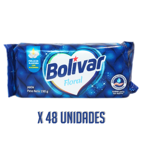 Jabon Para Ropa BOLIVAR Floral 48 x 190 gr