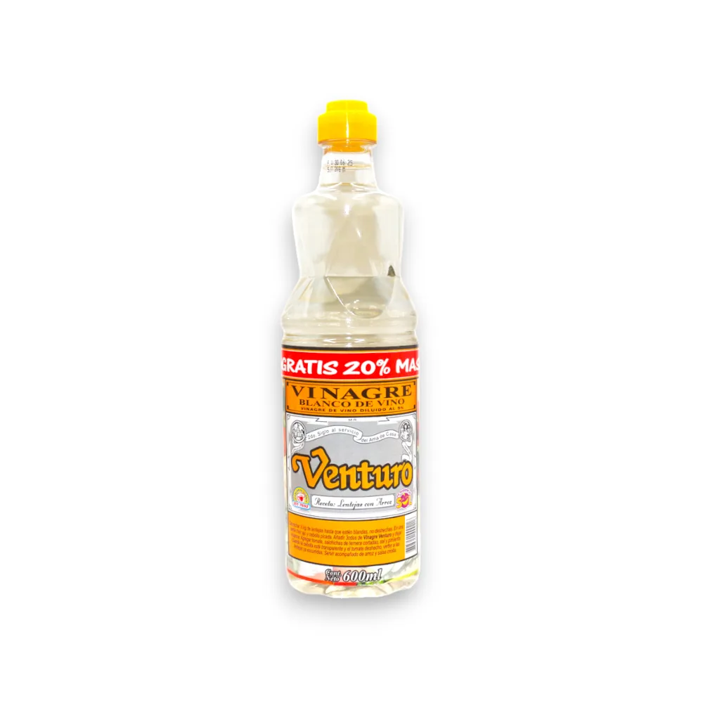 VINAGRE BLANCO VENTURO X 600 ML