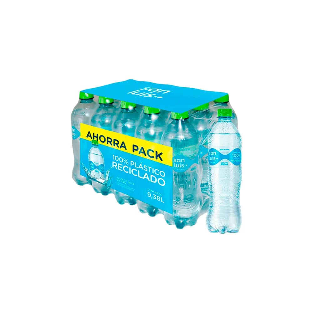 Agua Mineral SAN LUIS sin gas Botella 15 x 625 ml