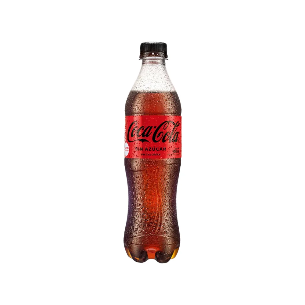 Gaseosa COCA COLA Zero Botella x 600 ml