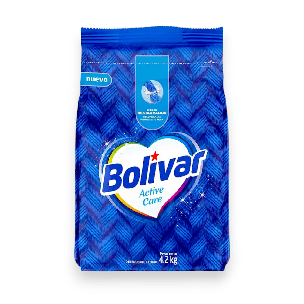 Detergente en Polvo BOLIVAR Active Care Floral x 4,20 kg