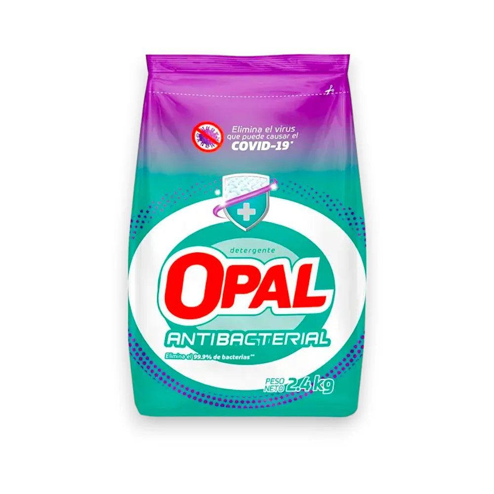 Detergente en Polvo OPAL Anti Bacterial Bolsa x 2,40 gr