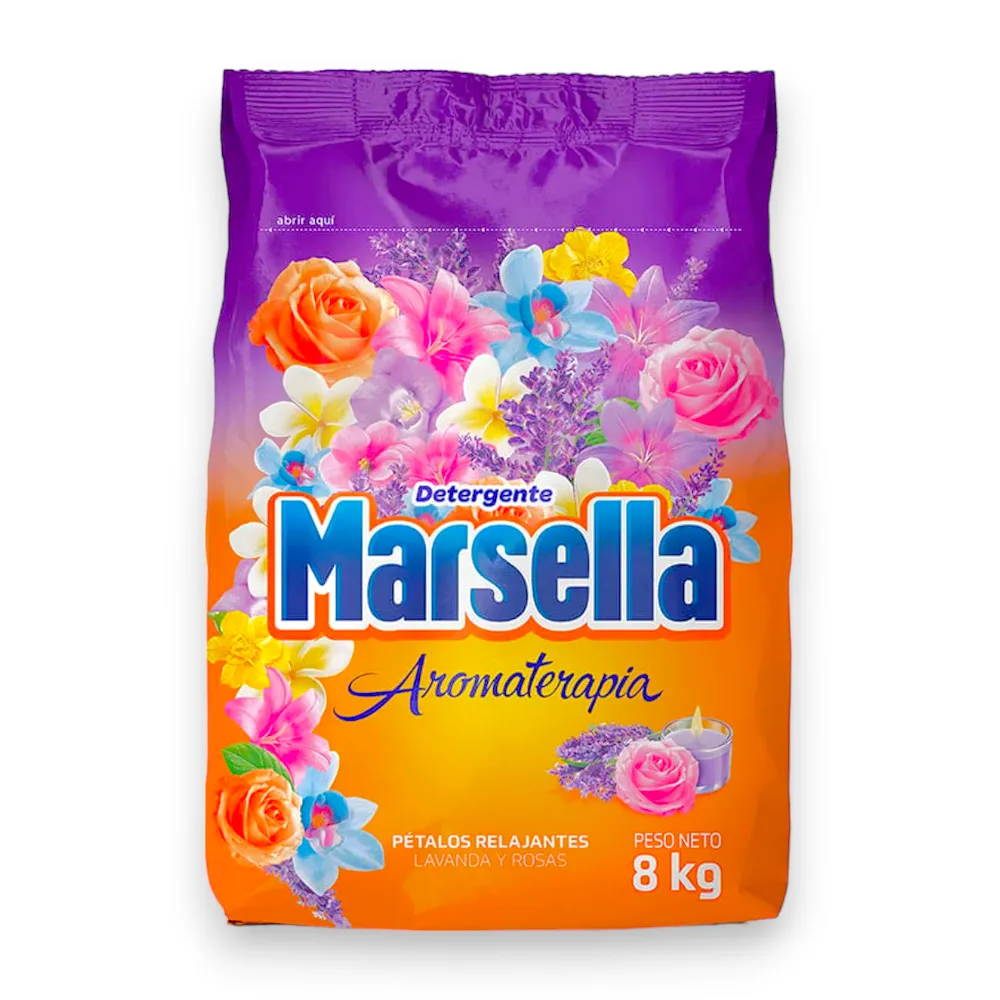 Detergente MARSELLA Petalos Relajantes x 8 kg