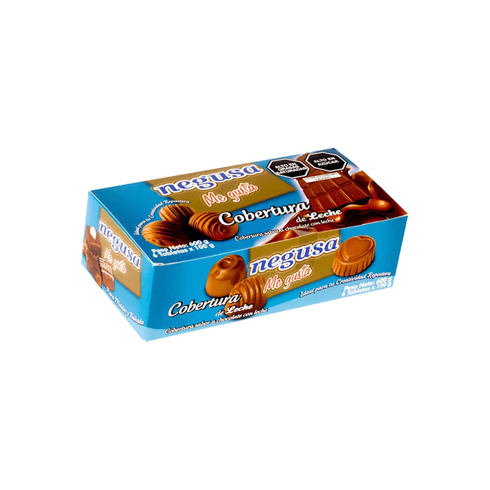 COBERTURA DE CHOCOLATE CON LECHE NEGUSA 600GR