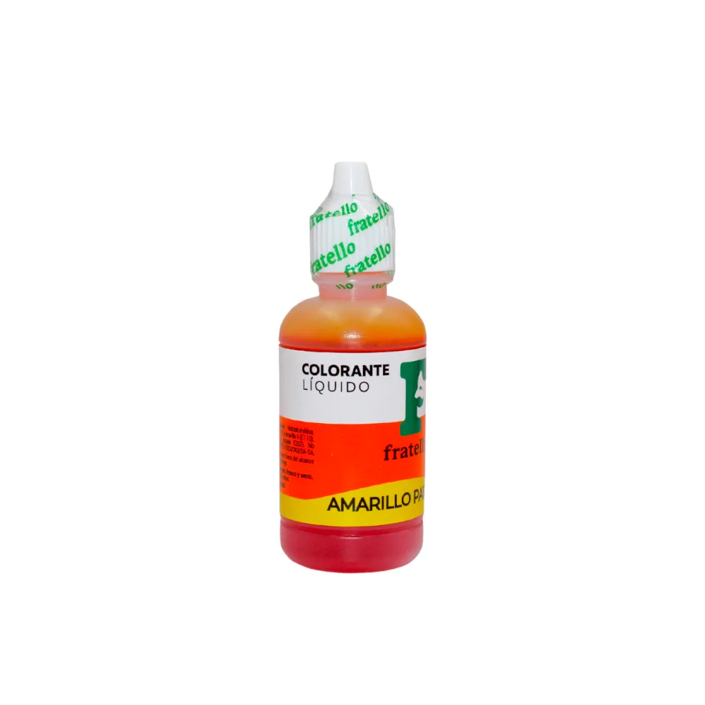Colorante Amarillo Patito en Gel FRATELLO Frasco x 30 gr