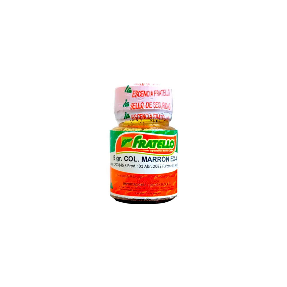 Colorante Polvo Marron FRATELLO Frasco x 5 gr