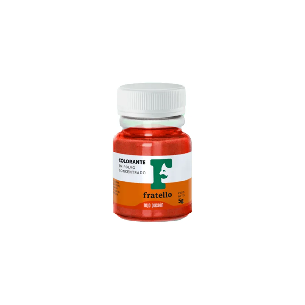 Colorante Polvo Rojo Navidad FRATELLO Frasco x 5 gr