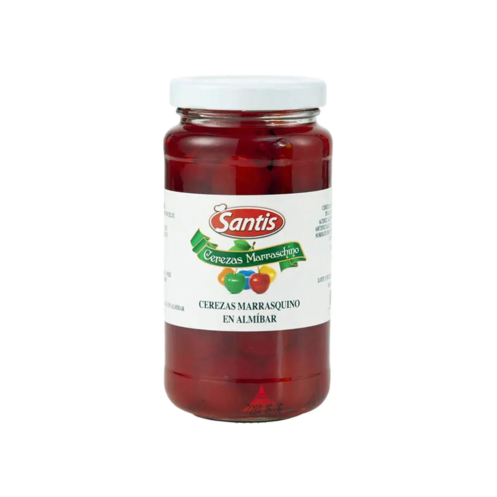 CEREZA MARRASQUINO ROJO C/T SANTIS FRASCO X 10 OZ (283 GR)