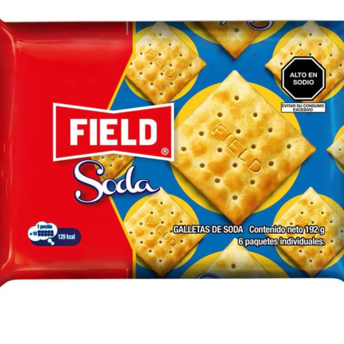 GALLETA SODA FIELD SIX PACK 192 GR