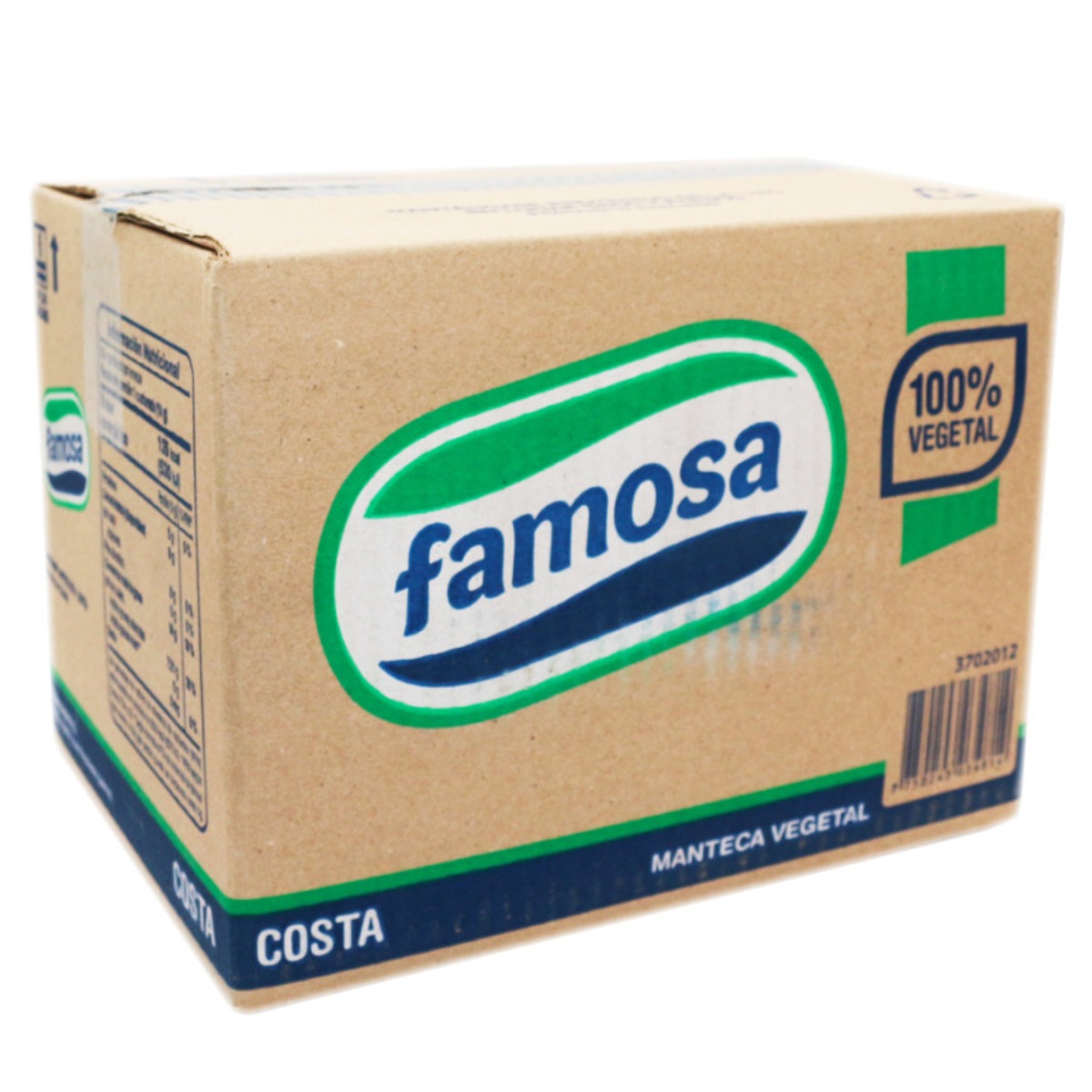 MANTECA FAMOSA COSTA X 10 KG