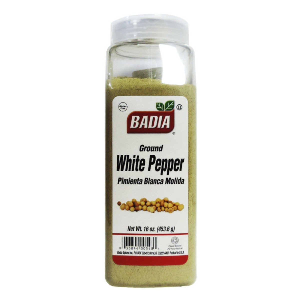 PIMIENTA BLANCA MOLIDA BADIA x 16 ONZ