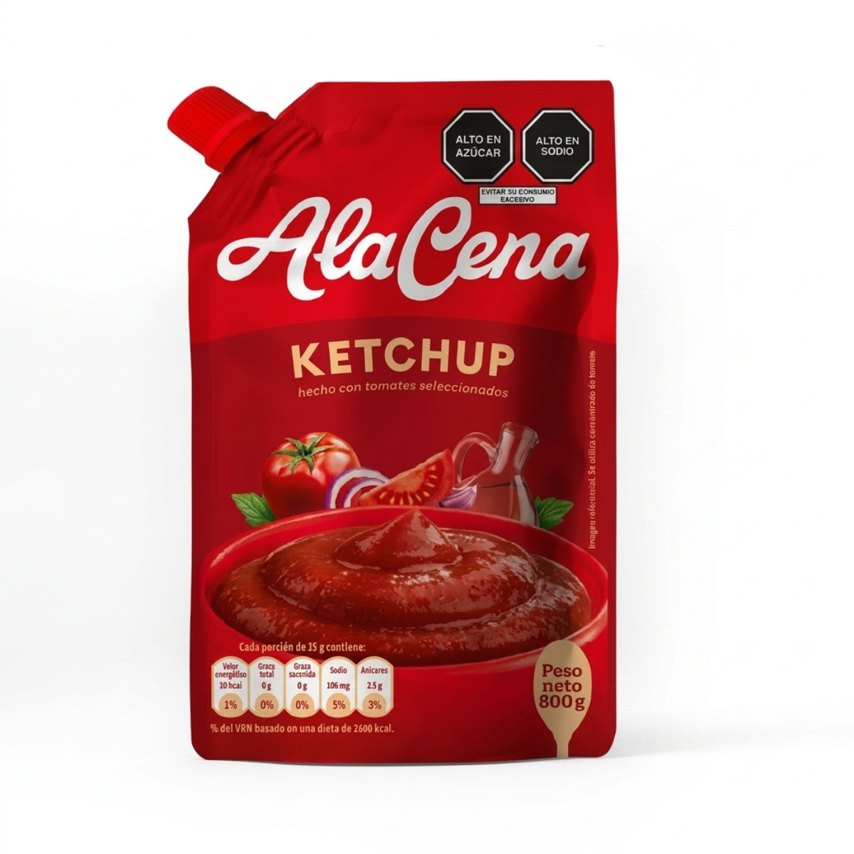 KETCHUP ALACENA DOYPACK X 800 GR